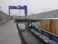 Odra river port