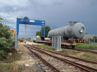Odra river port