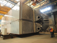 Turbine steam condensers